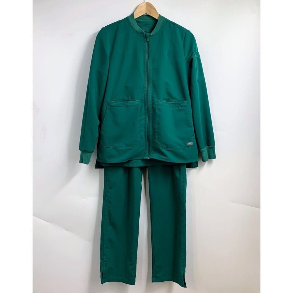 Figs Women's Scrub Set Zamora Zapote Scrub Jacket Catarina One Pocket SZ‎ XS-XST